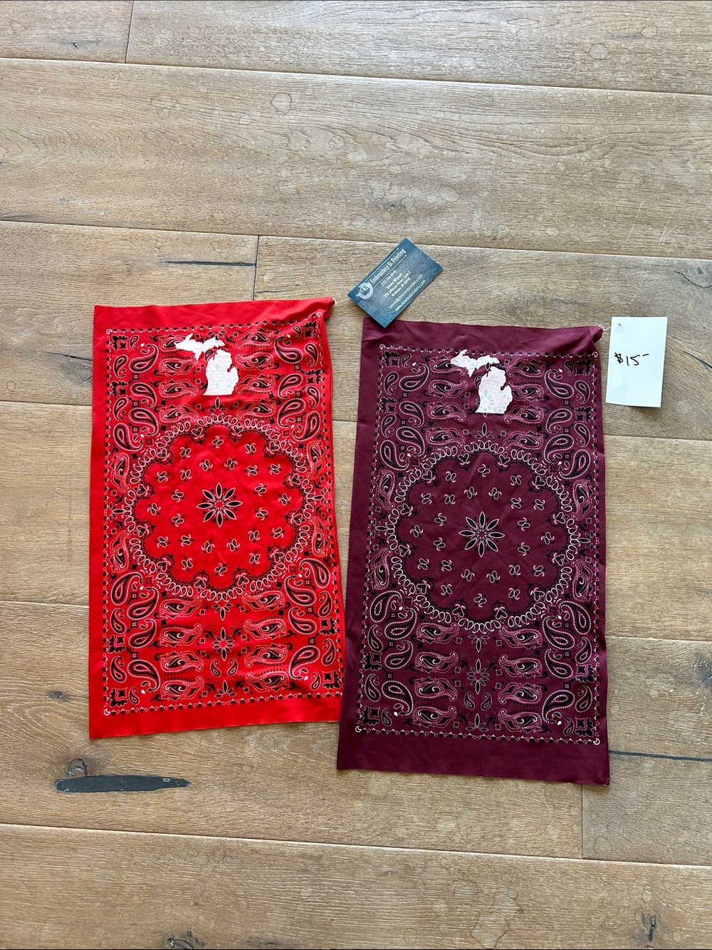 Burgundy Paisley Bandana